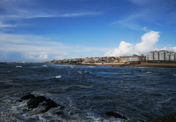 view of the city from the sea