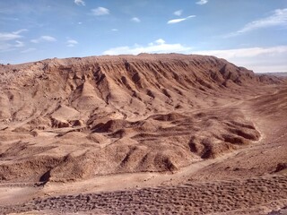 The Moon Valley (Valle de la Luna) in Atacama Desert is one of the most visited attractions in San Pedro de Atacama, Chile.  It’s known for its moonlike landscape of dunes, rocks and mountains.