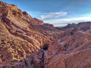 The Moon Valley (Valle de la Luna) in Atacama Desert is one of the most visited attractions in San Pedro de Atacama, Chile.  It’s known for its moonlike landscape of dunes, rocks and mountains.