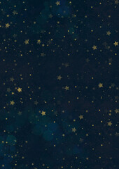 Christmas banner with stars