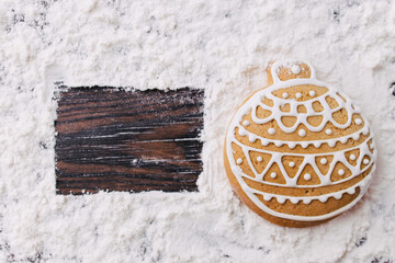 Christmas traditional sweets, gingerbread cookie