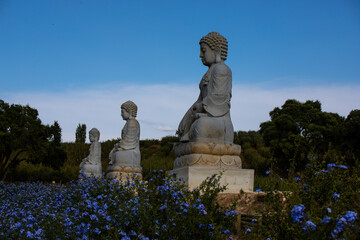 Obraz premium Buddha sculpture at Bacalhôa Buddha Eden, asian style garden, Quinta dos Loridos, Bombarral, Portugal, September 10, 2020