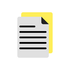 documents flat icon illustration