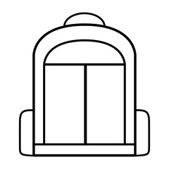backpack icon illustration