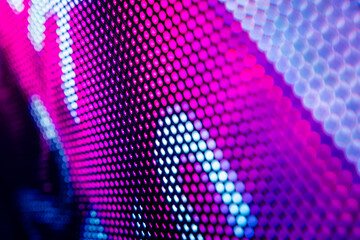 CloseUp LED blurred screen. LED soft focus background. abstract background ideal for design.