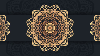 Ornamental luxury mandala design Premium Vector