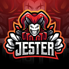 Jester esport mascot logo design © Visink.art