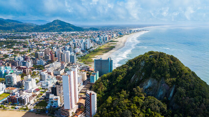 Matinhos - PR. Aerial view of Praia Brava, in Caiobá and city of Matinhos, Paraná, Brazil