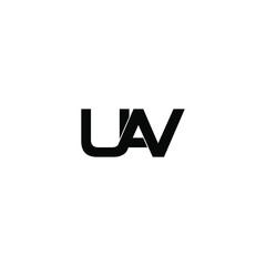 uav letter original monogram logo design