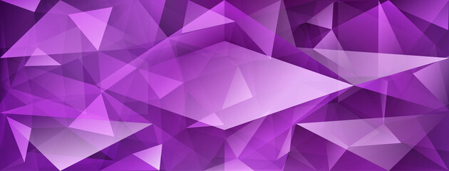 Fototapeta premium Abstract crystal background with refracting of light and highlights in purple colors