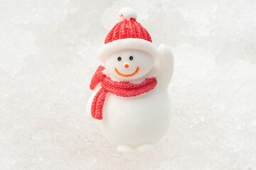 snowman on a white background