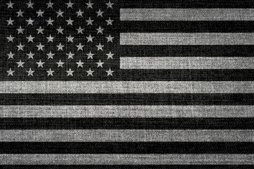 black and white usa flag with denim fabric © TT3 Design