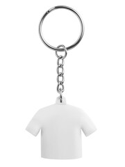 T-shirt key chain isolated on white background