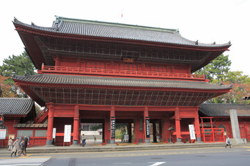 Naklejka premium 増上寺 三解脱門