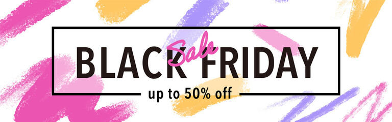 Black Friday sale ad template for social media posts, banner, card design, etc.
