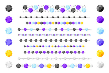 宝石／ライン／八角形