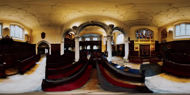 vr 360 inside the Charterhouse Chapel interior