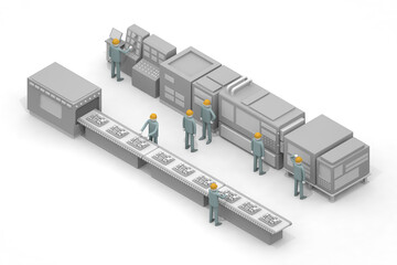 Work in the manufacturing industry. Remember the job. The person who operates the machine. Assembly line work in the factory.