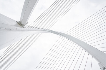 Bridge cables of Baisha Bridge in Liuzhou, Guangxi