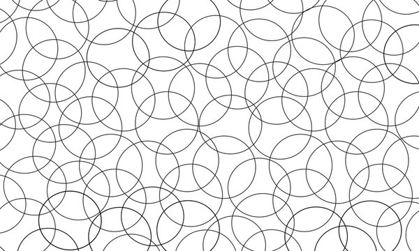 White background image with circles of black lines.