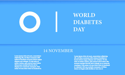 Fototapeta premium design template world diabetes day