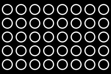 Seamless black and white pattern abstract background with circles
