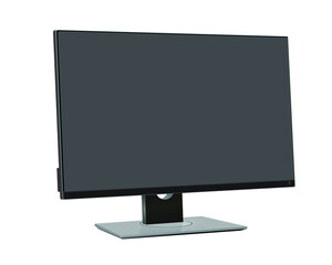 computer monitor, screen isolated on white background.