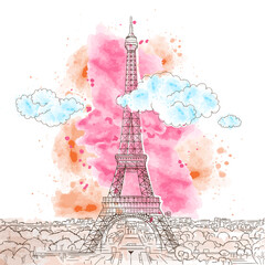 Landscape of the Eiffel Tower