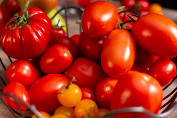 tomatoes in a basket