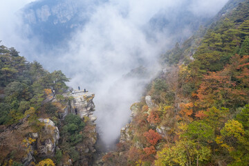 Fototapeta na wymiar Mount Lu in autumn