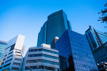 Obraz premium 汐留のビル群