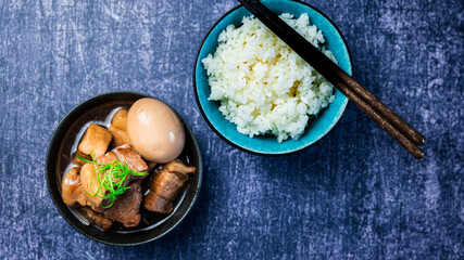 Asian Pork Belly  with rice