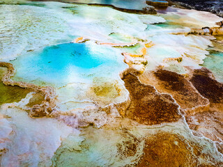 blue and yellow watercolor