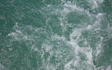 Beautiful texture of water, blue sea. Natural texture.