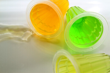 Cone shaped fruit jelly