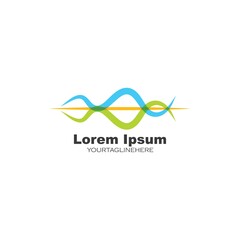 heartbeat ,pulse line,equaizer and sound effect ilustration  vector icon