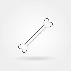 skeleton single isolated icon with modern line or outline style