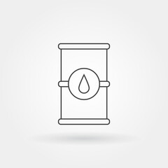 barrel single isolated icon with modern line or outline style