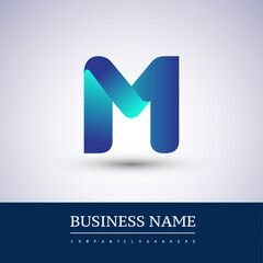 M letter colorful logo, Vector design template elements for your Logo And company identity.