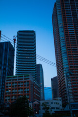 Obraz premium JR武蔵小杉付近のマンション群