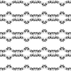 Obraz premium Horizontal stripe pattern of flowers