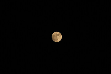 full moon shine in dark night