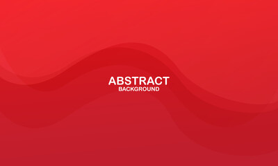 Liquid color background design. Red elements with fluid gradient. Dynamic shapes composition. Vector illustration