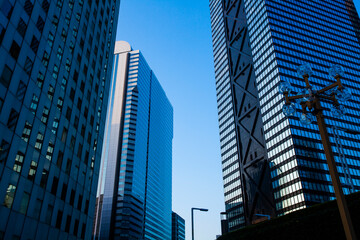Fototapeta na wymiar 新宿のオフィスビル群