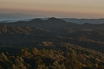 Fototapeta premium Sky and mountains on Viewpoint