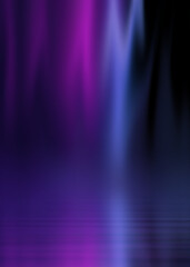 Obraz premium Dark abstract background with ultraviolet neon glow. Blurry neon