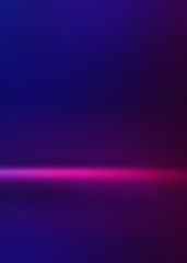 Fototapeta premium Dark abstract background with ultraviolet neon glow. Blurry neon waves. Light effect. Reflection on the asphalt. 3d illustration