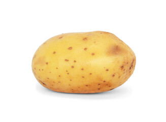 Potato vegetable isolated on white background.Clipping path