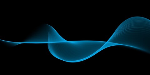 Color light blue abstract waves design
