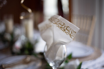 Water glass decor